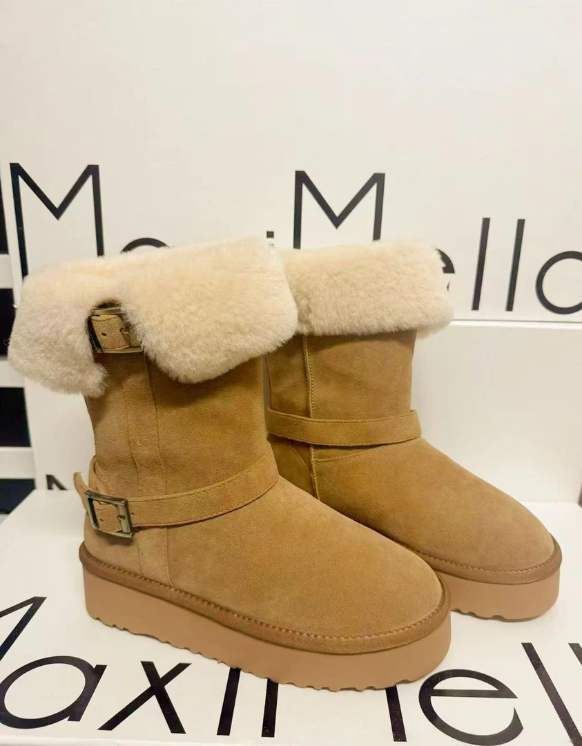 Maxi Mello 翻边雪地靴 QD28