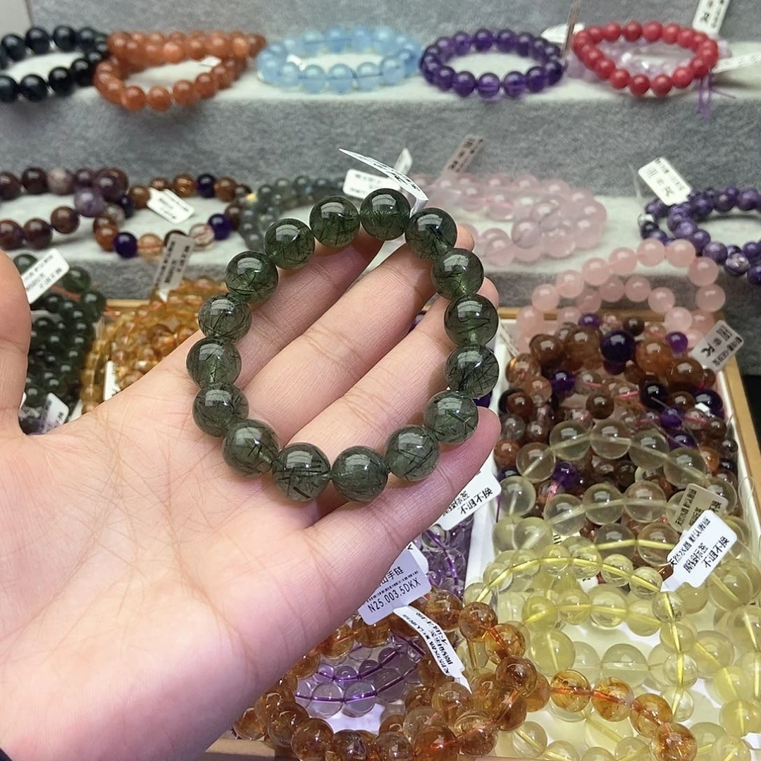 水晶手链未镶嵌绿发晶13