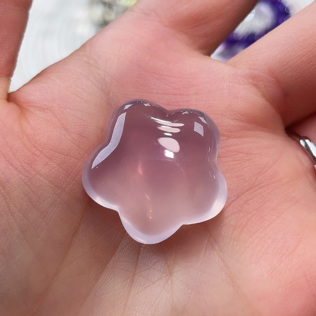 水晶吊坠未镶嵌粉水晶