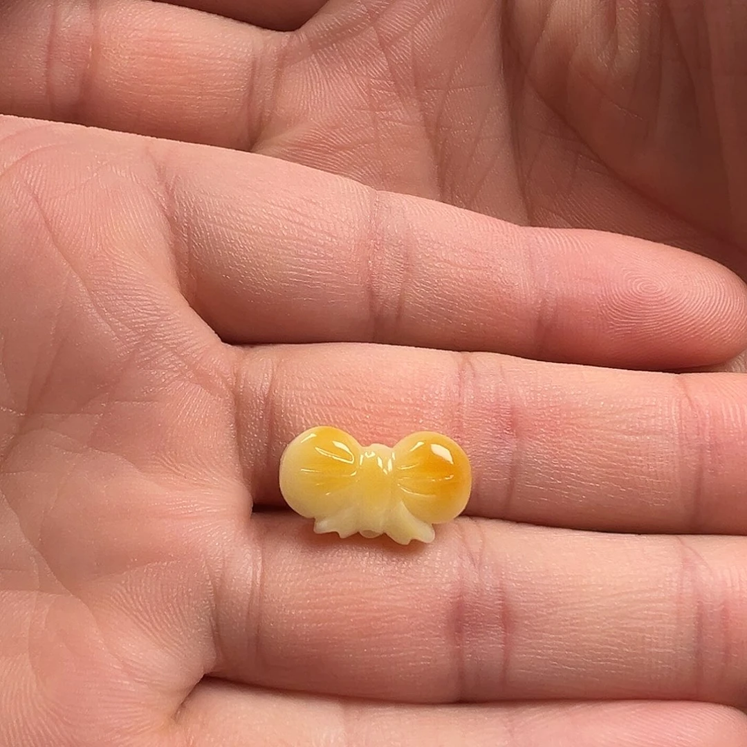 蜜蜡颈饰未镶嵌蝴蝶结提溜吊坠