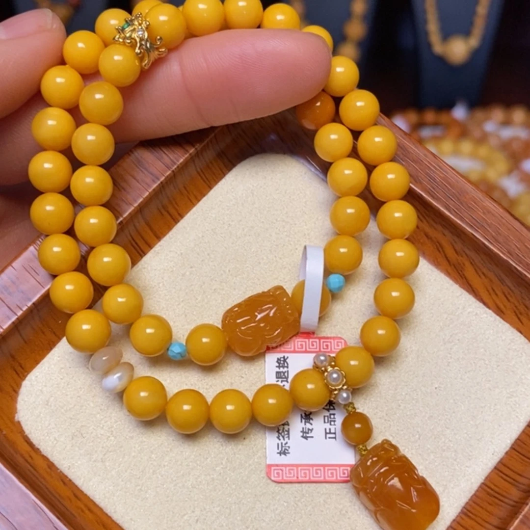 【闪购商品】蜜蜡手链未镶嵌手串