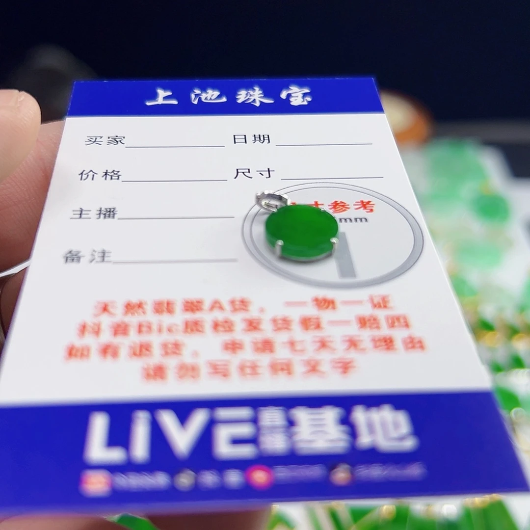 颈饰18K金镶嵌翡翠C****l翡翠