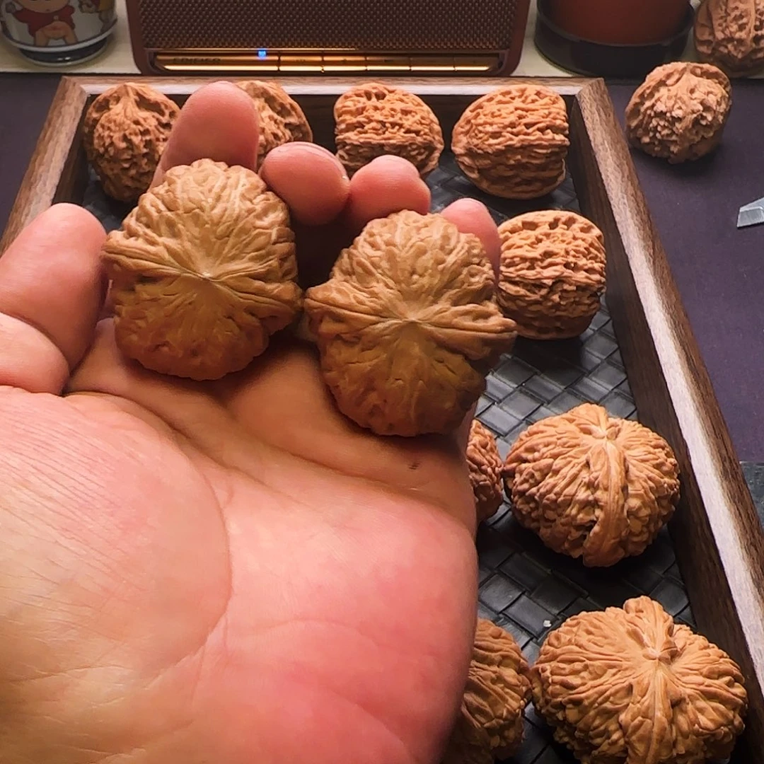 孙***敏文玩核桃把件铁锤