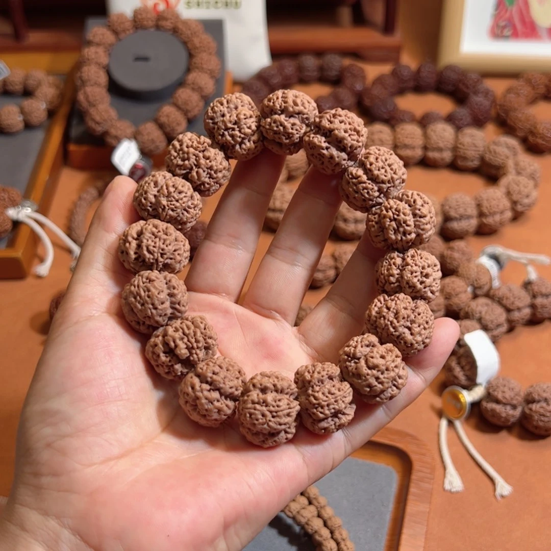 i***7金刚菩提手串21矮桩雪花扇面五瓣大金刚菩提