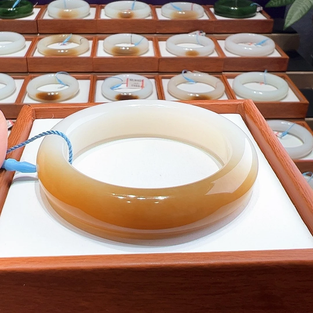 和田玉手镯5253未镶嵌