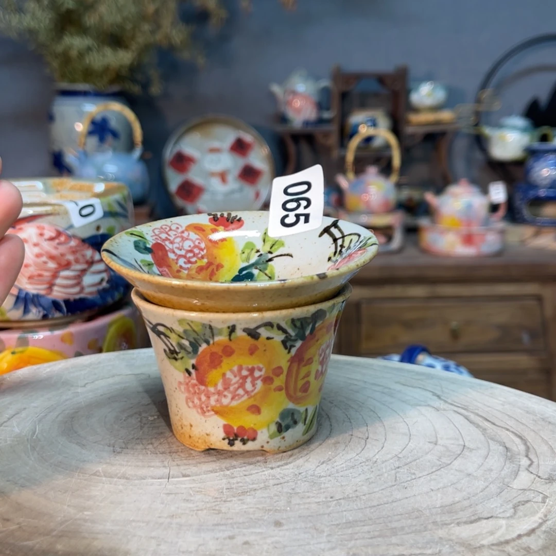 杯素浅陶瓷手工手绘