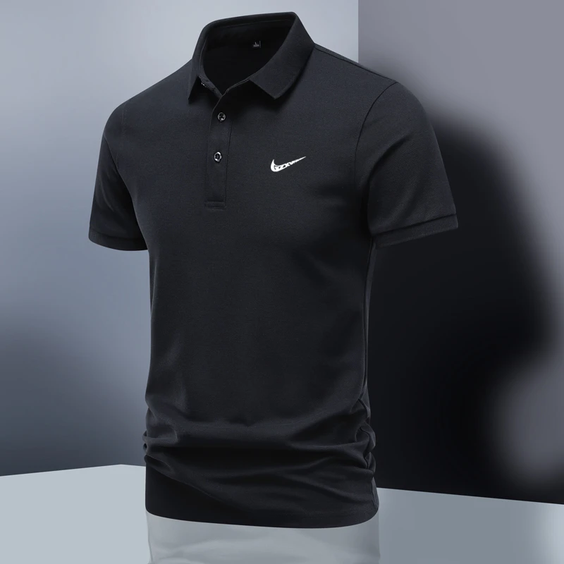 品牌精选运动polo衫短袖男士夏季宽松透气吸汗休闲半袖翻领t恤男