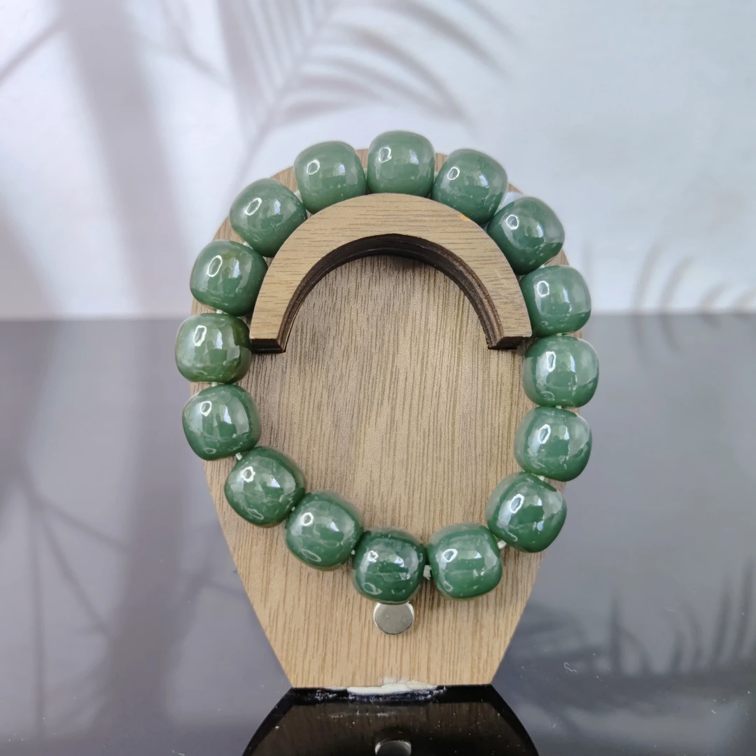 和田玉桶珠手串（卡14）2345