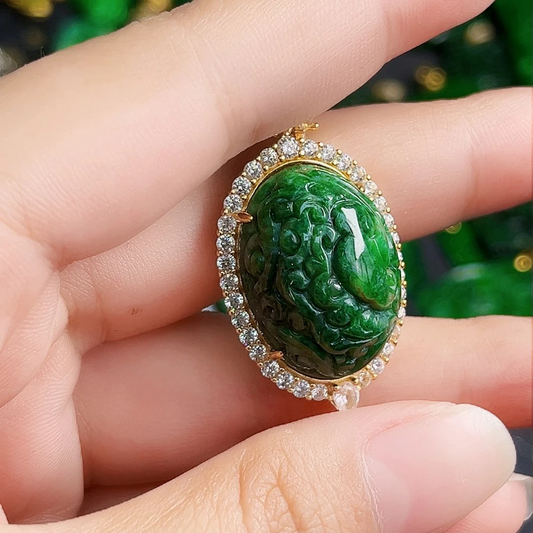 颈饰银S925镶嵌翡翠多样性