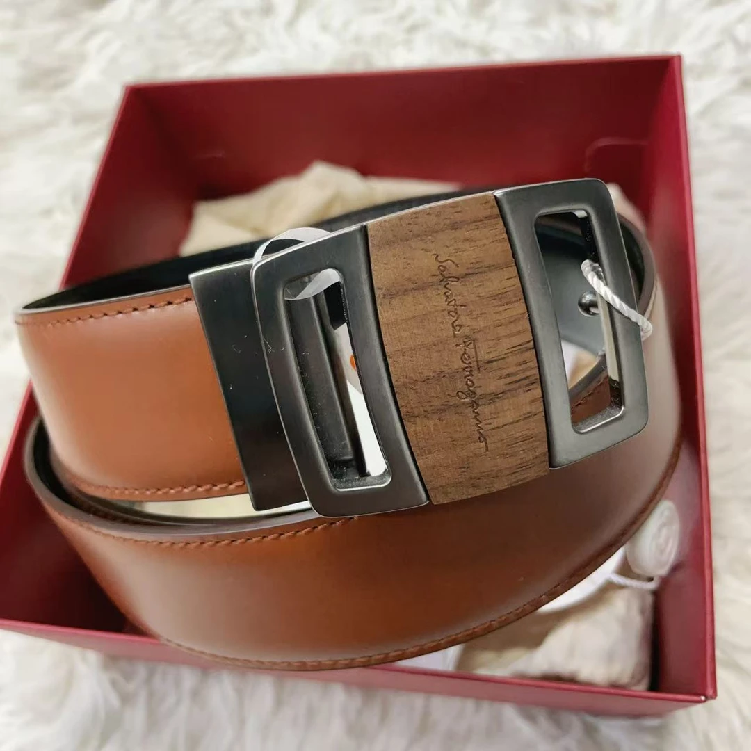 95新 FERRAGAMO/菲拉格慕 麦殿/皮带棕色/250315QCMLL01