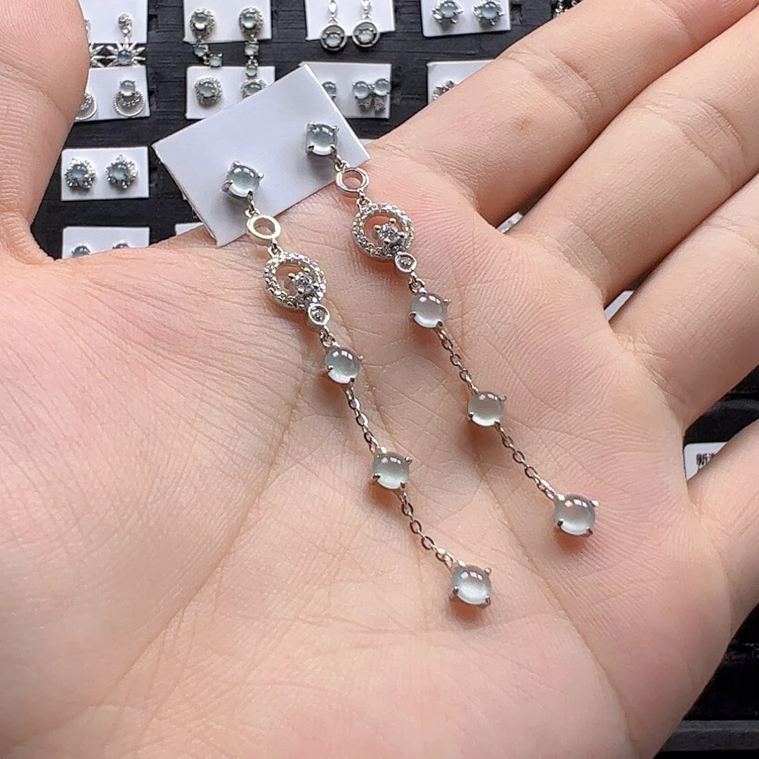 翡翠银S925镶嵌手链