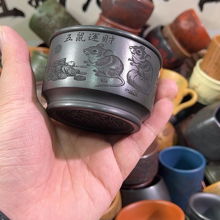 茶杯紫砂全手工紫砂主人杯