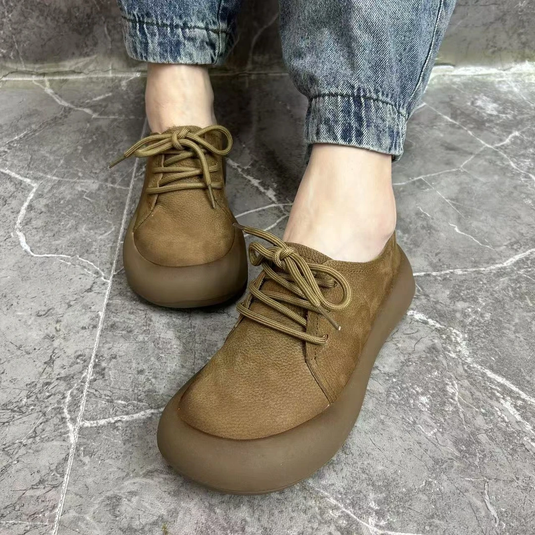 新款复古风柔软舒适百搭休闲女鞋7716