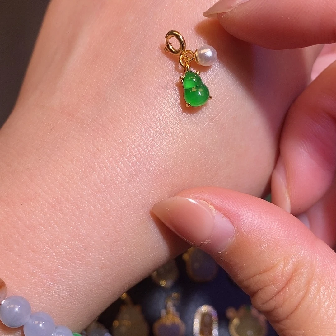 翡翠银S925镶嵌项链