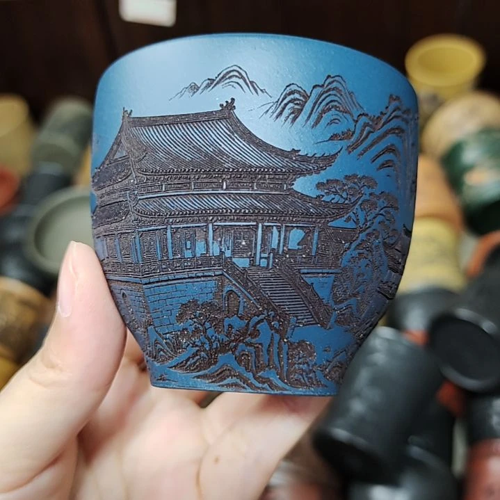 茶杯紫砂宜兴紫砂原矿正品