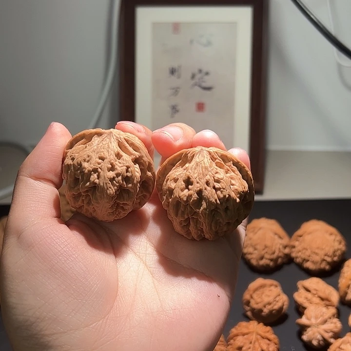 别***林文玩核桃把件大粗筋