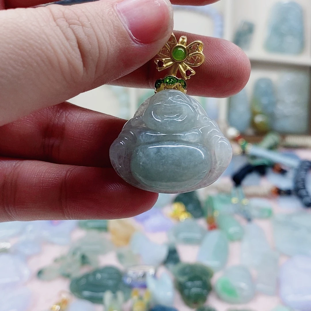 吊坠(不含链)未镶嵌翡翠天然