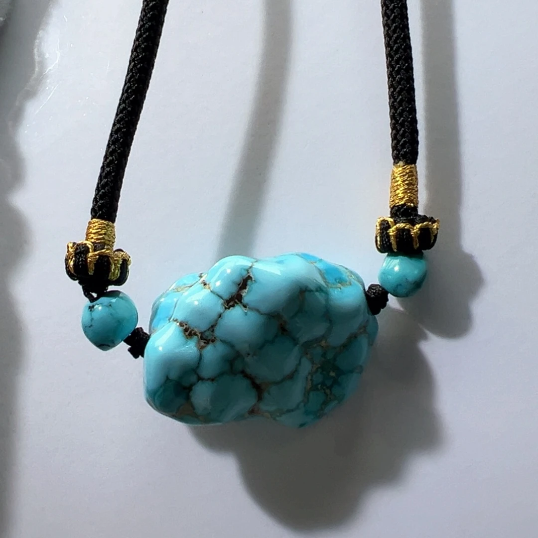 绿松石未镶嵌挂件