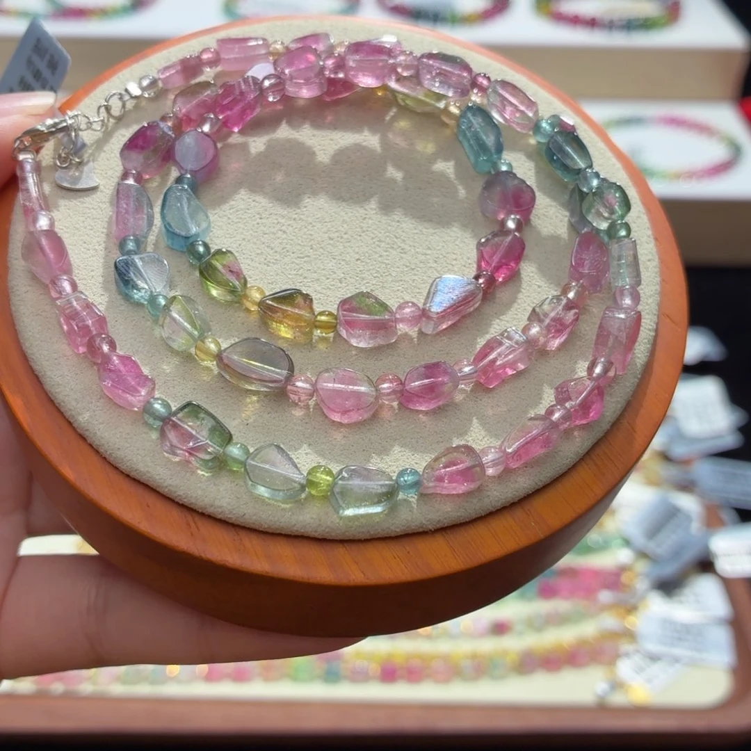 碧玺未镶嵌手串两天看货期