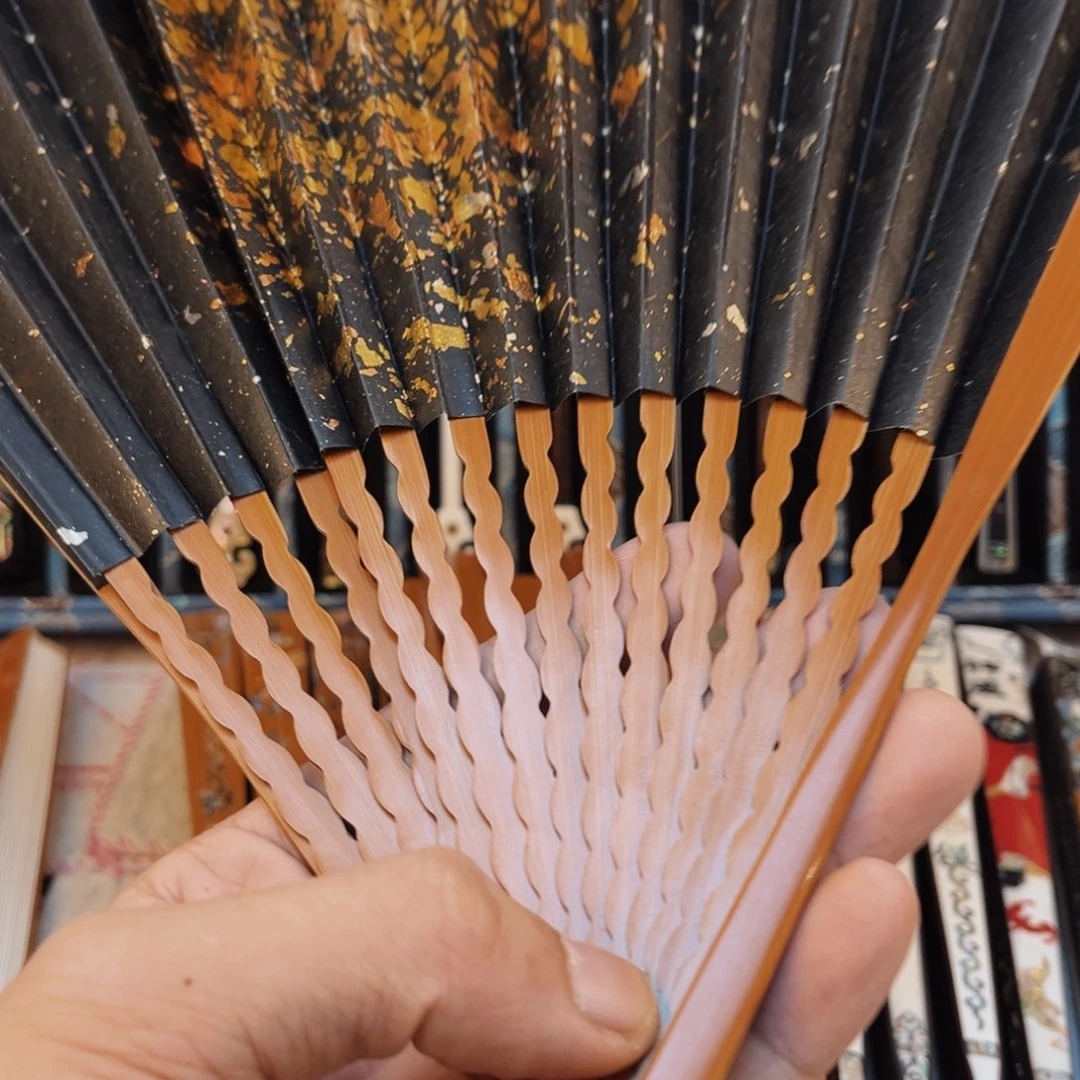 法***容扇子手工制作文玩