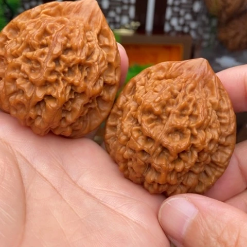 文玩核桃吊坠官帽47精修