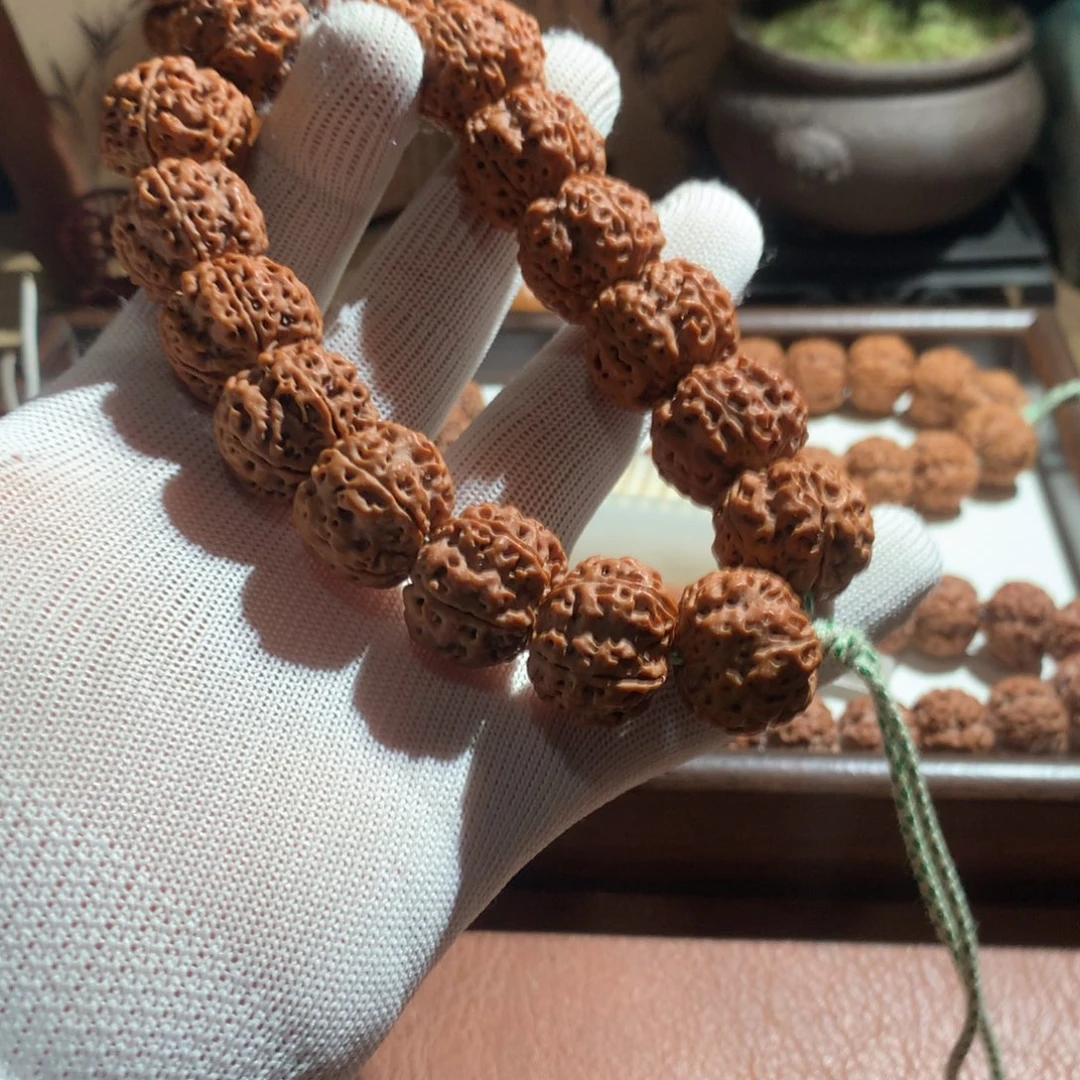 金刚菩提手串红皮五星蜂王21.5