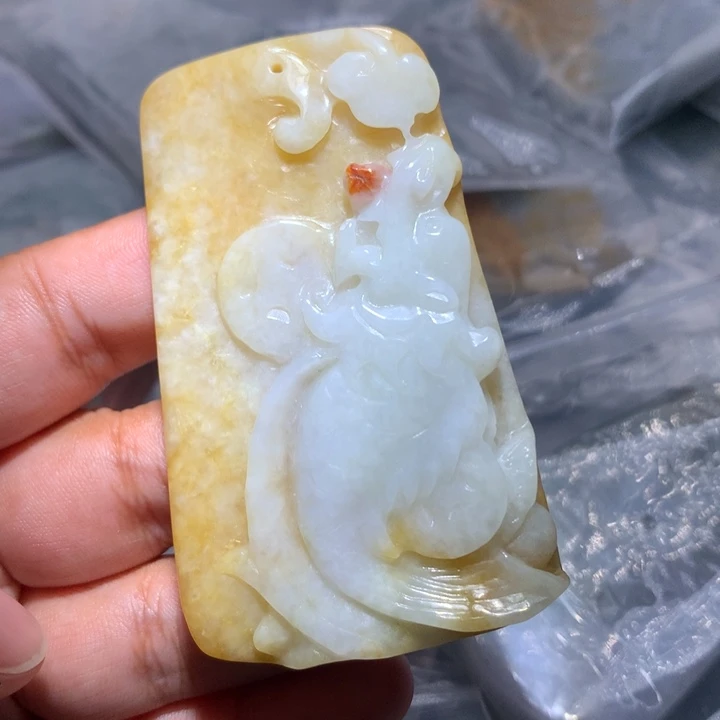 翡翠未镶嵌颈饰保真天然A货翡翠