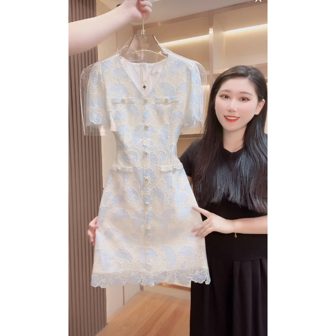 【门店飞】3007气质收腰显瘦连衣裙