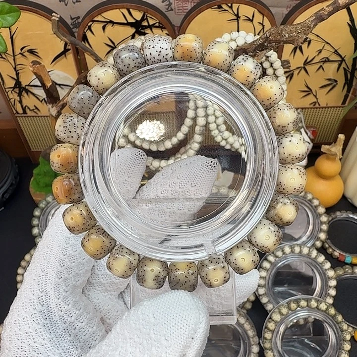 星月菩提吊坠10*9mm 火烧云特色糯冰单圈手串