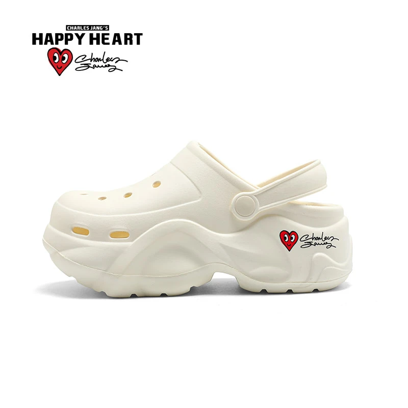 查尔斯桃心洞洞鞋子防水防滑防臭夏季新款时尚休闲运动鞋透气女鞋