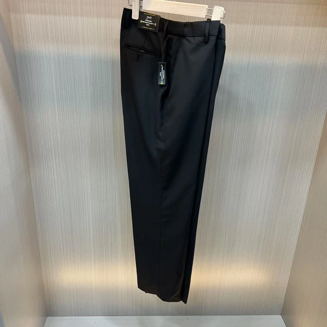 外贸订单 腰围可拉伸 男士商务休闲正装西裤 西服裤