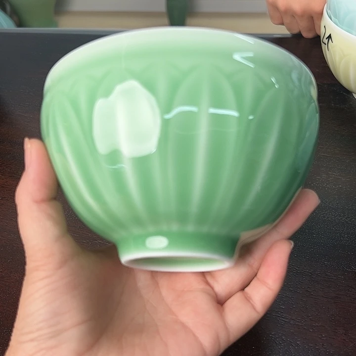 龙泉云间青瓷小米茶器
