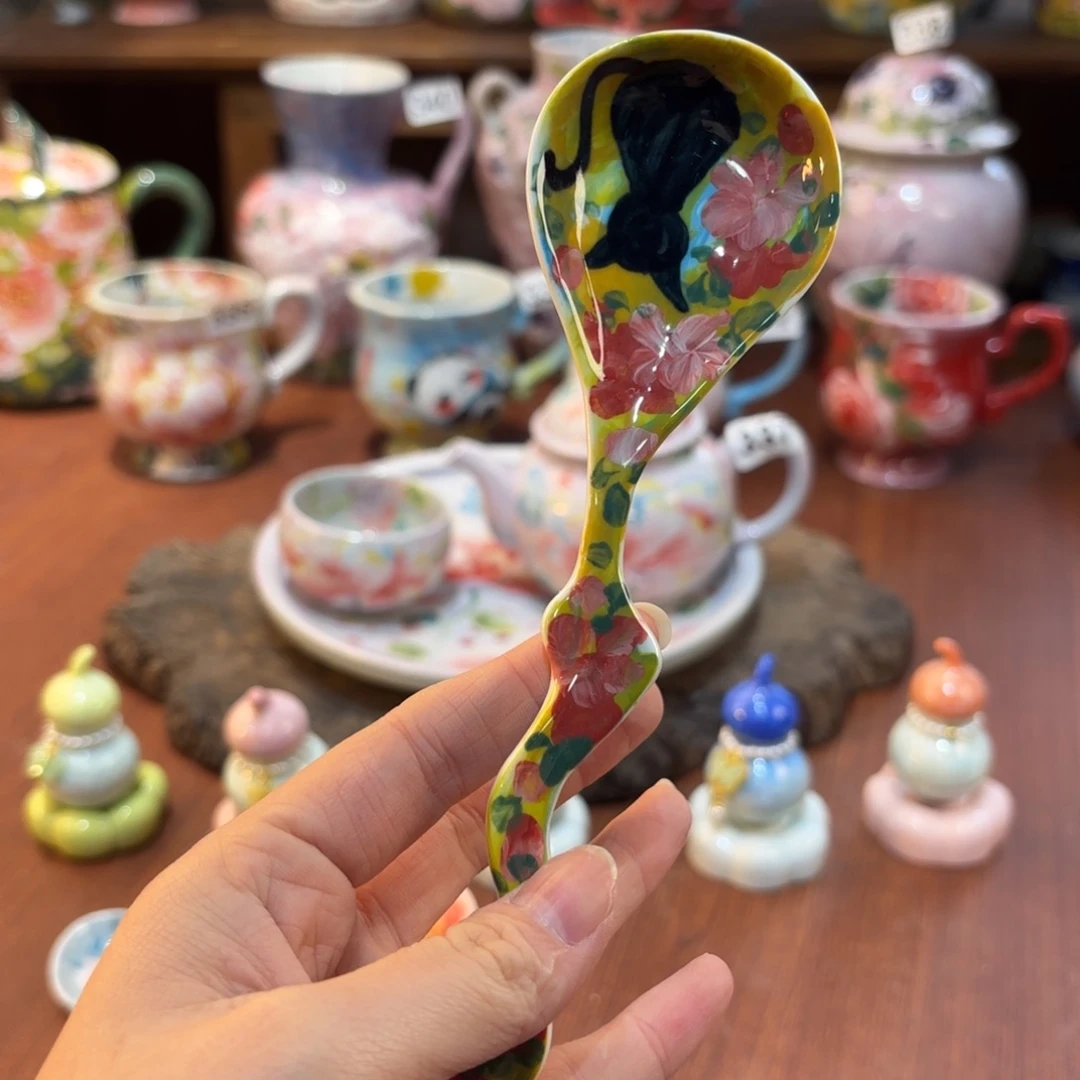 摆件景德镇手绘高温釉下彩陶瓷茶具