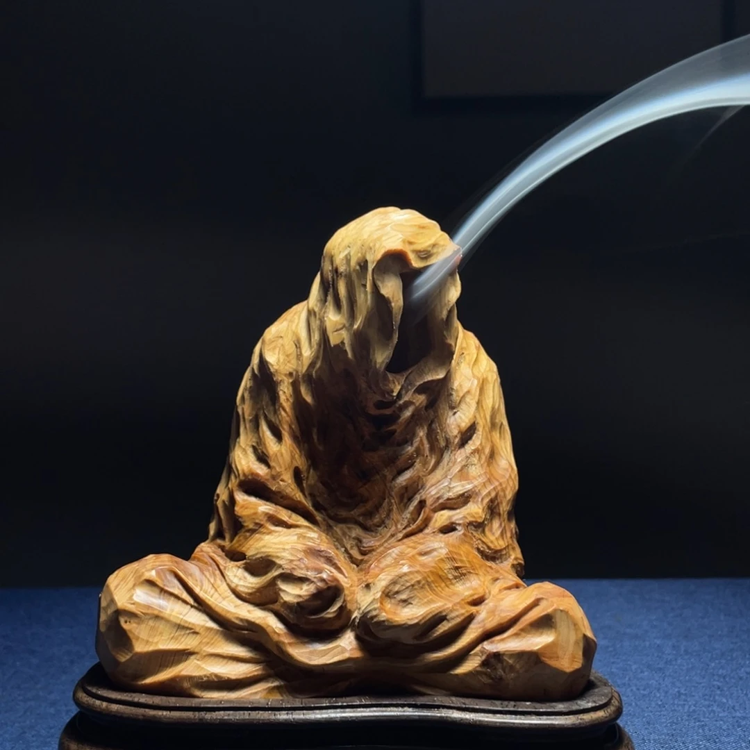 木k*p崖柏工艺品香炉