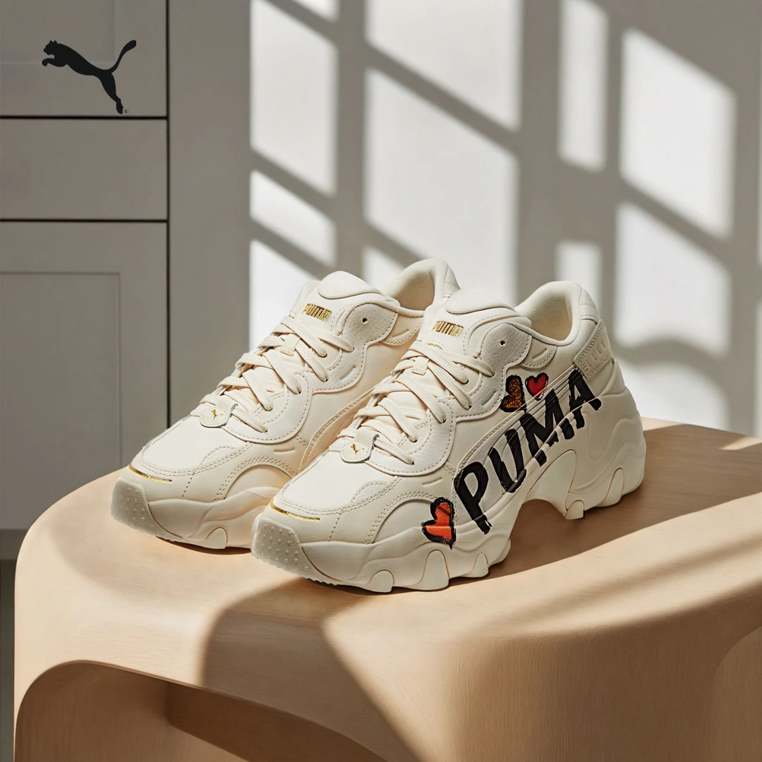 【老爹鞋】PUMA彪马官方爱心复古厚底休闲鞋PULSARWEDGECN 385252
