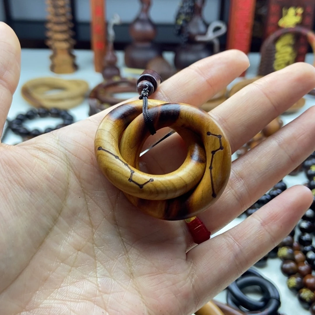 枣木雷击桃木迷你圈