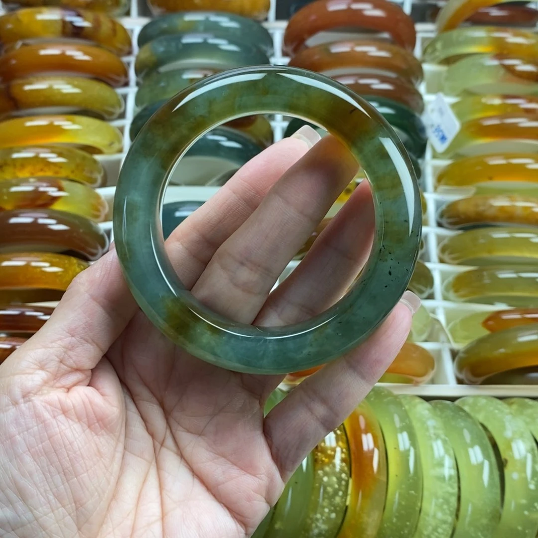 未镶嵌蛇纹石玉手镯54