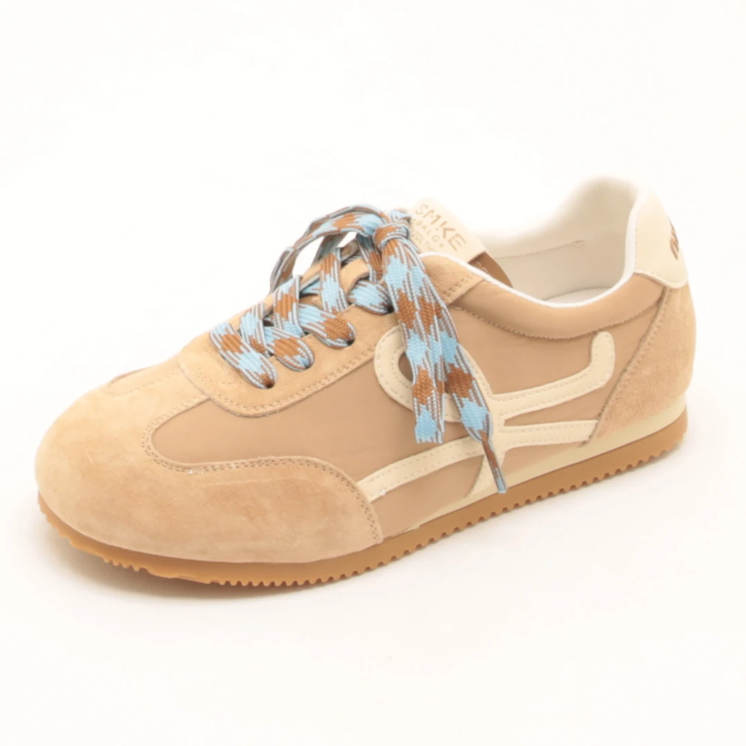 6421复古德训鞋女春夏新款平底休闲运动板鞋百搭拼色阿甘鞋