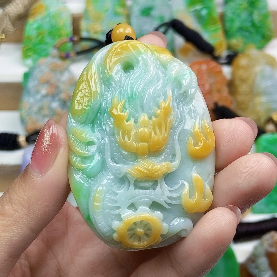 颈饰未镶嵌翡翠天然翡翠Ａ货