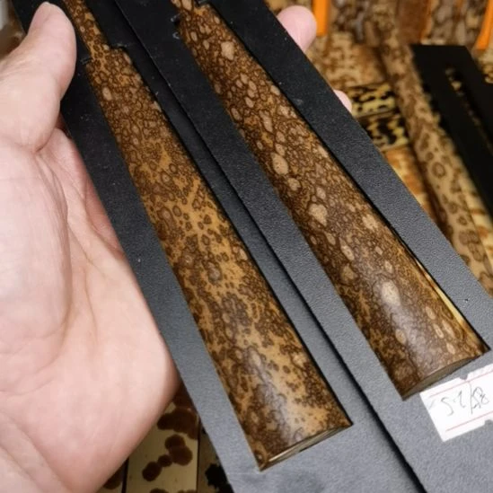 扇子梅鹿扇子料一对