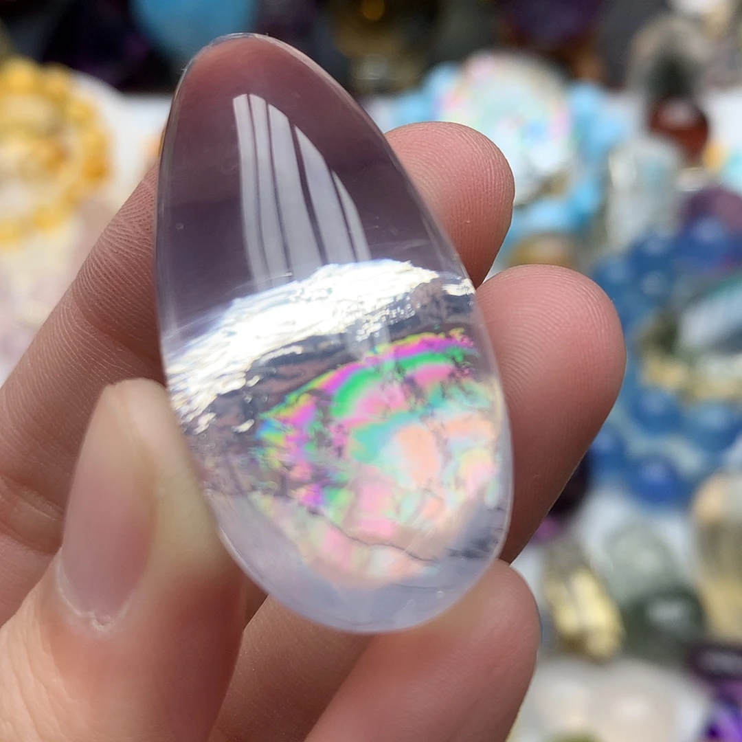 珠宝半成品水晶未镶嵌手把件