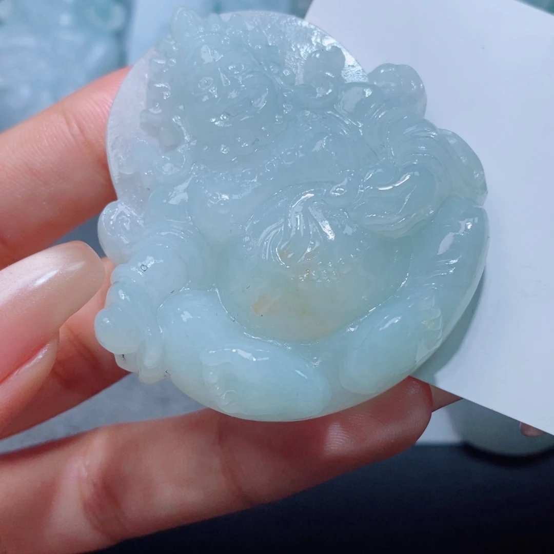 定制翡翠未镶嵌定制毛货翡翠挂件