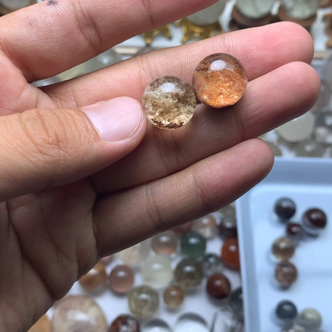水晶珠宝半成品未镶嵌S****r幽灵球