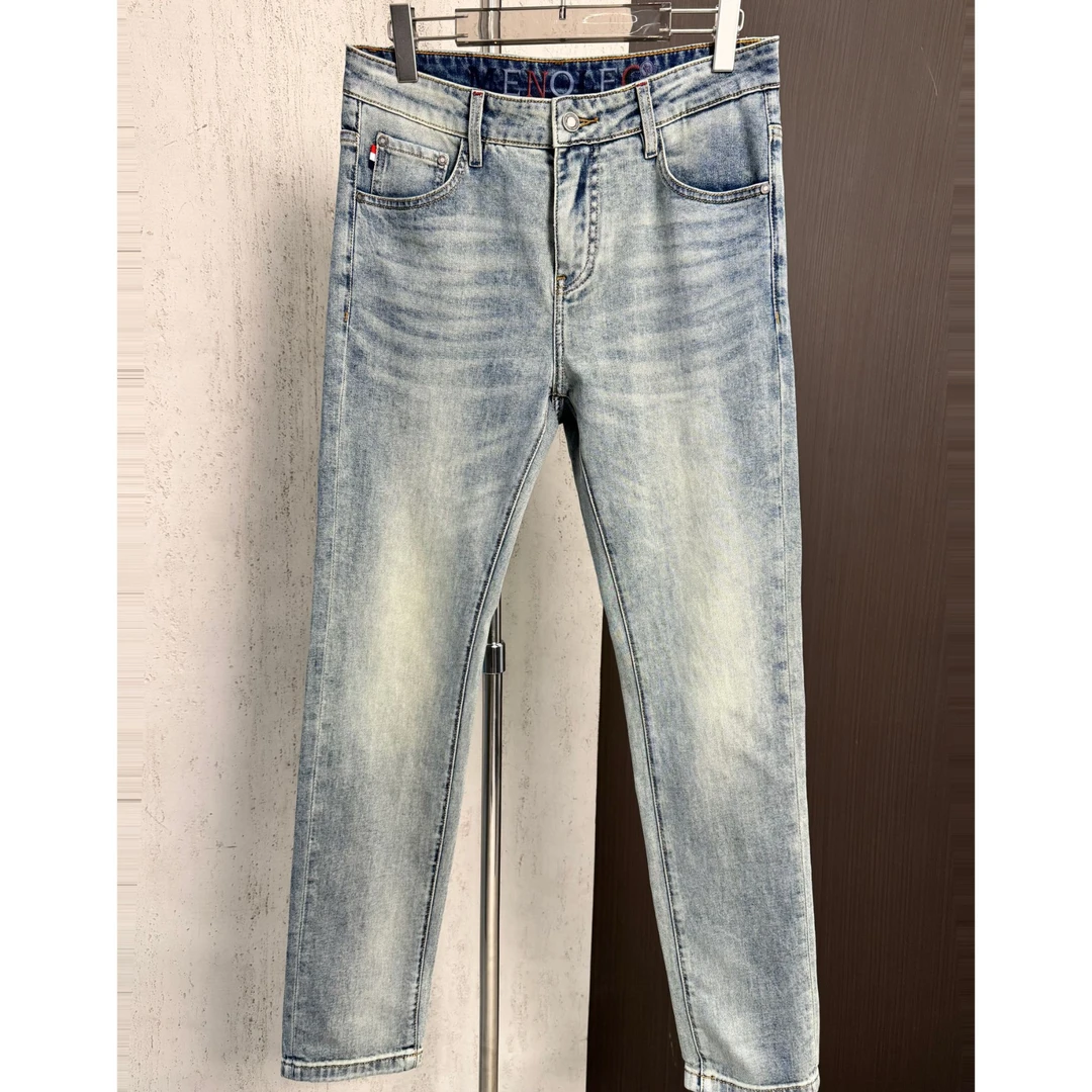 【山先生】春季新品·奢品蒙蒙版时装欧货男士潮牌弹力牛仔裤6293