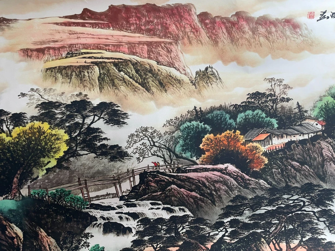 雅居长卷精美装饰画