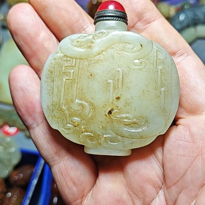 颈饰未镶嵌和田玉爱**手