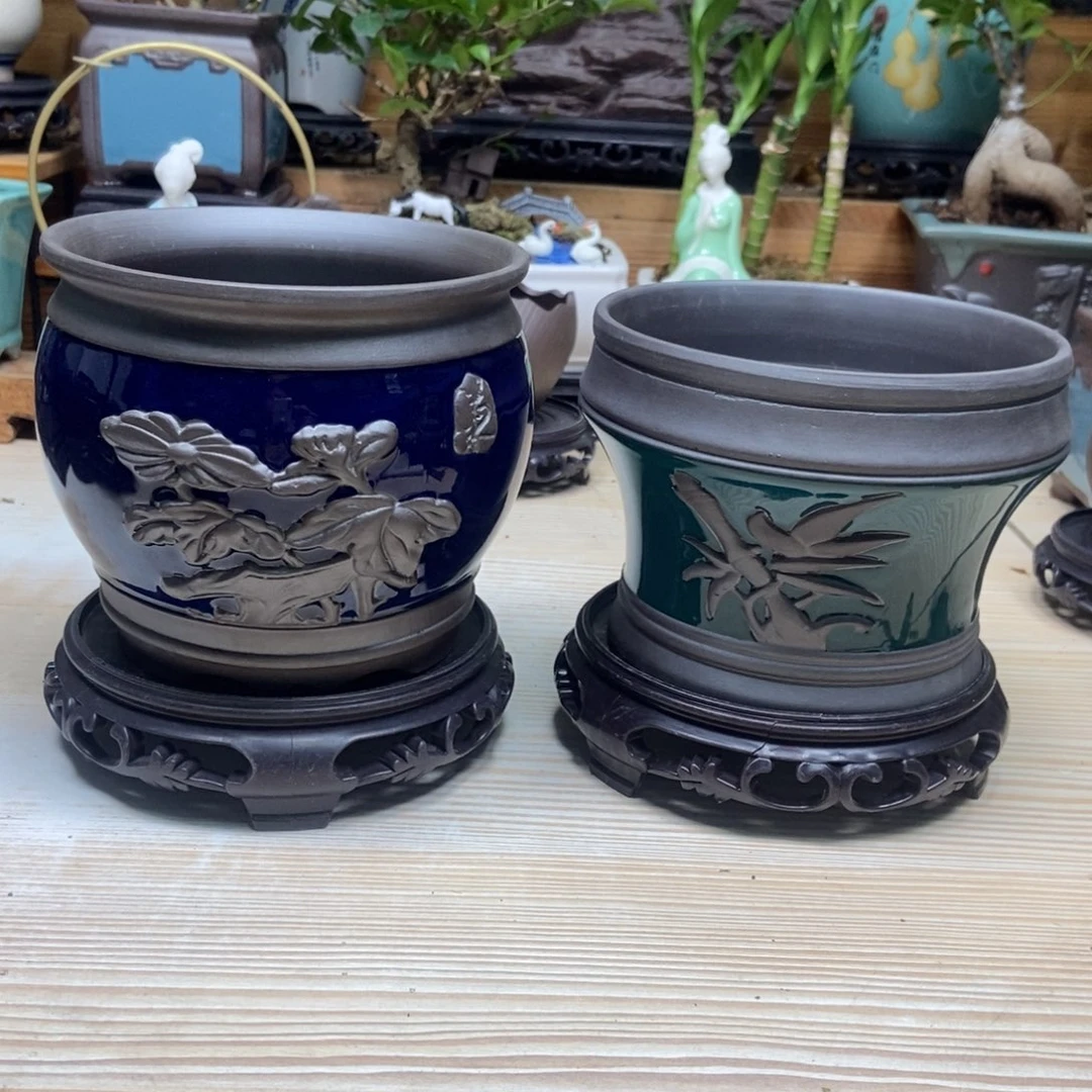 瓷片陶瓷花盆陶瓷艺术