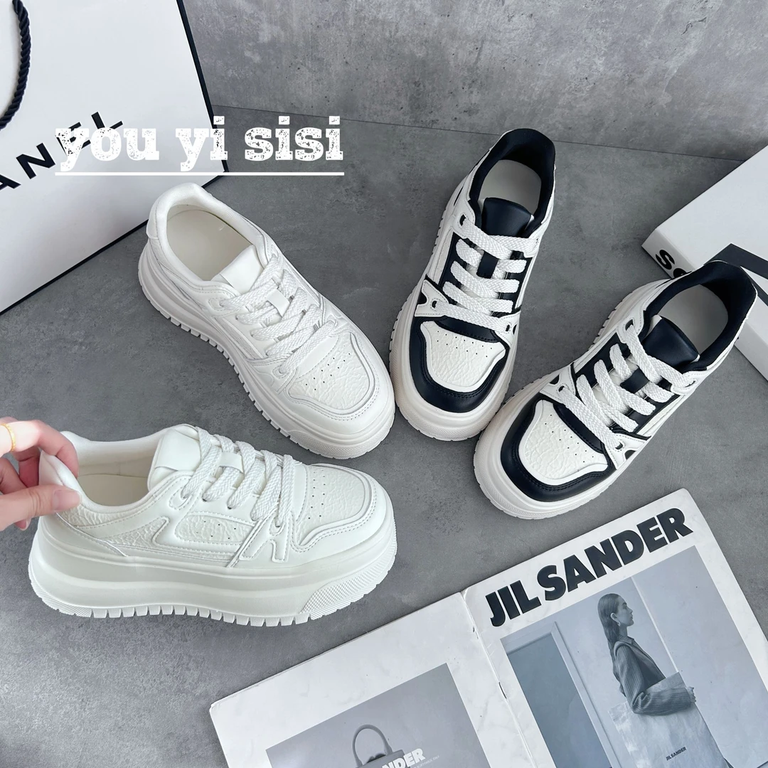 有意思思女鞋“小爱同学”时尚百搭潮流真皮ins韩版潮鞋学生运动