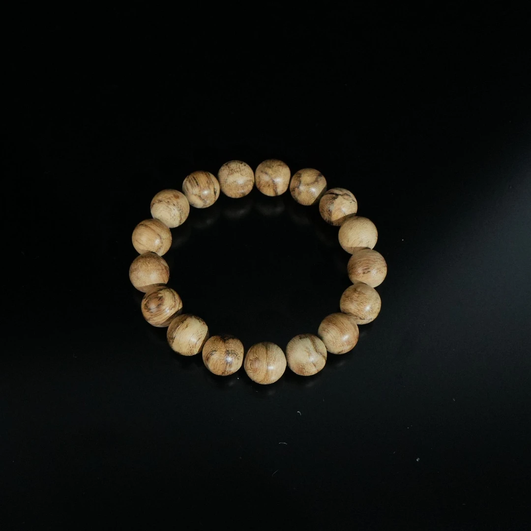 A8065 巴布亚黑油沉香手串 1.23cm  8.75g