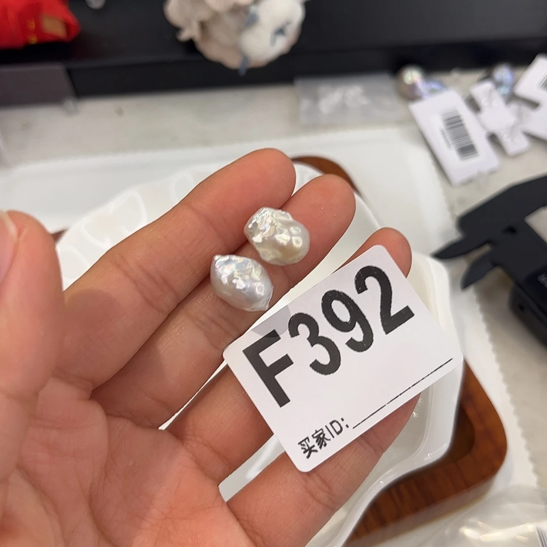 淡水珍珠银S925镶嵌耳饰